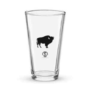 Buffalo Shaker pint glass